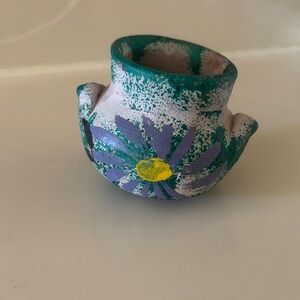 Hand-Painted Floral Kids Vase